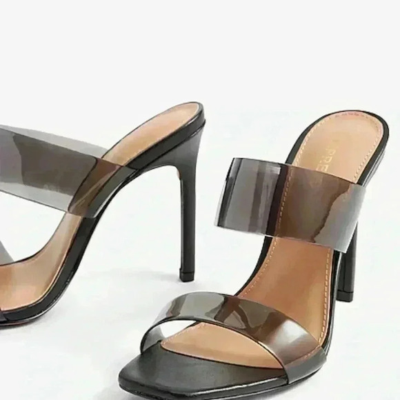 Express Shoes - EXPRESS - Barely There Double Band Heeled Sandals 7